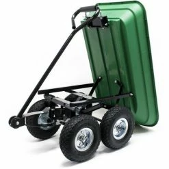 WILTEC Chariot De Jardin à Main Avec Benne Basculante Volume 75L Capacité De Charge 300Kg Remorque Brouette -chariot de jardin Soldes 2024 10553084 3