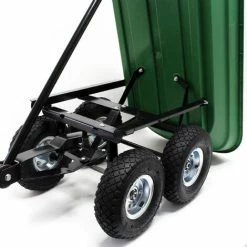 WILTEC Chariot De Jardin à Main Avec Benne Basculante Volume 125L Capacité 350Kg Remorque Brouette -chariot de jardin Soldes 2024 10553087 4