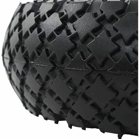 VidaXL Roues De Diable 2 Pcs Caoutchouc 3.00-4 (245x82) - Noir 4 VidaXL Roues De Diable 2 Pcs Caoutchouc 3.00-4 (245x82) - Noir â Image 4