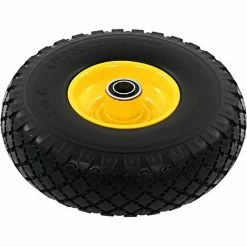 VidaXL Roue De Diable 2 Pcs PU Solide 3.00-4 - Noir -chariot de jardin Soldes 2024 10555786 3