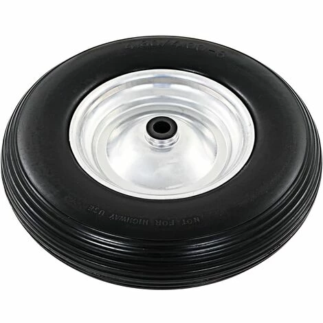 VidaXL Roue De Brouette Avec Axe 2 Pcs PU Solide 4.00-8 390 Mm 3 VidaXL Roue De Brouette Avec Axe 2 Pcs PU Solide 4.00-8 390 Mm – Image 3