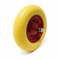 WILTEC Roue Complète 4.00-8 De Brouette En Polyuréthane Increvable Grandeur