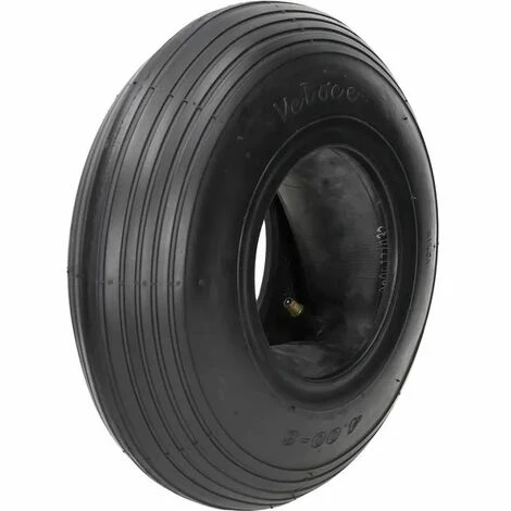 SHAK Pneu Brouette 400x6 Avec Chambre à Air 2 SHAK Pneu Brouette 400x6 Avec Chambre à Air – Image 2