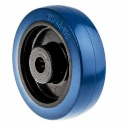 RS PRO Roue De Chariot Bleu 160mm X 48mm, Alésage 20mm, Longueur 58mm, Roulement à Rouleaux, Capacité De 350kg ( Prix Pour 1 )