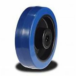 RS PRO Roue De Chariot Bleu 200mm X 48mm, Alésage 20mm, Longueur 58mm, Roulement à Rouleaux, Capacité De 400kg ( Prix Pour 1 )
