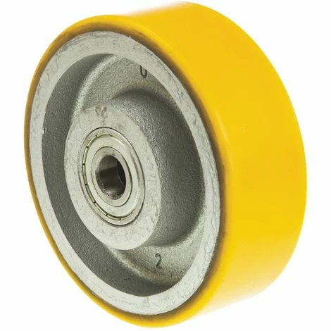 RS PRO Roue De Chariot , Polyuréthane 150mm X 50mm, Alésage 20mm, Longueur 60mm, Double Voie De Roulement, Capacité De 800kg ( Prix Pour 1 ) 1 RS PRO Roue De Chariot , Polyuréthane 150mm X 50mm, Alésage 20mm, Longueur 60mm, Double Voie De Roulement, Capacité De 800kg ( Prix Pour 1 )
