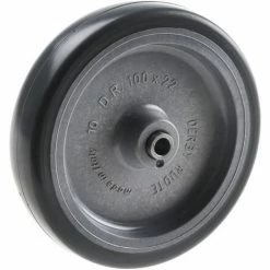 RS PRO Roue De Chariot Caoutchouc 100mm X 22mm, Alésage 8.3mm, Longueur 28.5mm, Alésage Lisse, Capacité De 60kg ( Prix Pour 1 )