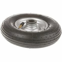 RS PRO Roue De Chariot Caoutchouc Noir 196mm X 48mm, Alésage 20mm, Longueur 60mm, Roulement à Rouleaux, Capacité De 75kg ( Prix Pour 1 )