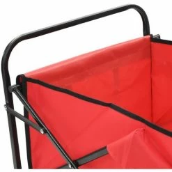 VidaXL Chariot à Main Pliable Acier Rouge -chariot de jardin Soldes 2024 12161110 4