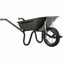 BROUETTE HAEMMERLIN AKTIV EXCELLIUM PEINTE NOIRE ROUE PLEINE 100 L-305253505-- - Noir