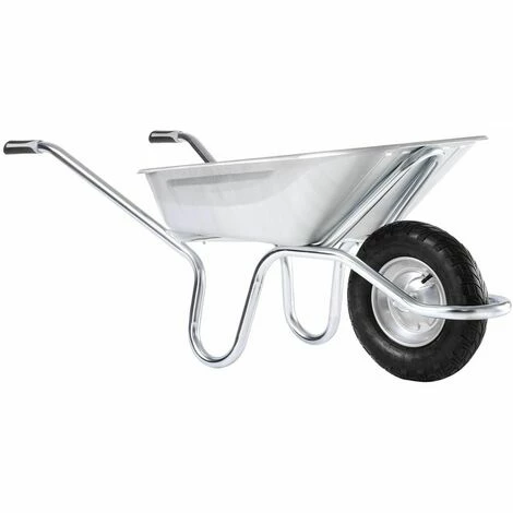 Brouette Haemmerlin Pro Select Expert 100L Tout Galvanisé Roue Gonflée -305379605-- - Gris 1 Brouette Haemmerlin Pro Select Expert 100L Tout Galvanisé Roue Gonflée -305379605-- - Gris