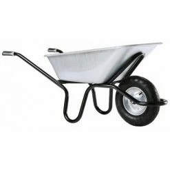 Brouette HAEMMERLIN Aktiv Excellium Plus 120L RENO Galva Roue Gonflée Grise - 305400605-- - Gris