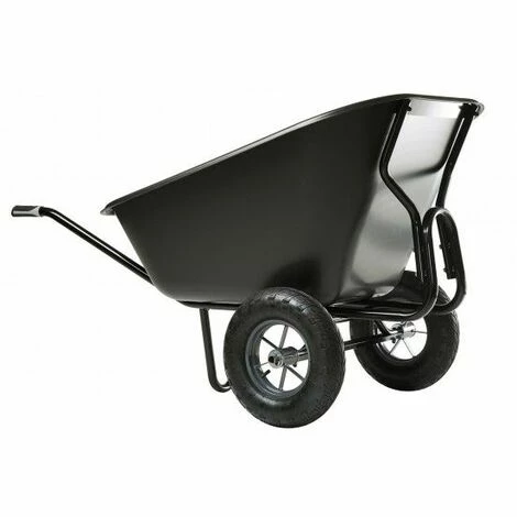 Brouette HAEMMERLIN EXPERT TWIN EXCELLIUM 300L Polypro Roues Gonflées Noire - 306060001-- - Noir 1 Brouette HAEMMERLIN EXPERT TWIN EXCELLIUM 300L Polypro Roues Gonflées Noire - 306060001-- - Noir