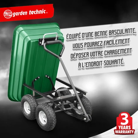 ELEM GARDEN TECHNIC Chariot De Jardin à Benne Basculante - Elem Garden 3 ELEM GARDEN TECHNIC Chariot De Jardin à Benne Basculante - Elem Garden â Image 3
