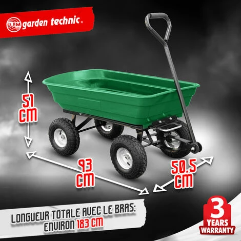 ELEM GARDEN TECHNIC Chariot De Jardin à Benne Basculante - Elem Garden 4 ELEM GARDEN TECHNIC Chariot De Jardin à Benne Basculante - Elem Garden â Image 4