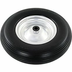 VIDAXL Roue De Brouette Avec Axe PU Solide 4.00-8 390 Mm - Noir - Ascenseurs Et Monte-charge - Monte-charge, Grues Et Chariots - Noir - Noir -chariot de jardin Soldes 2024 14269003 3