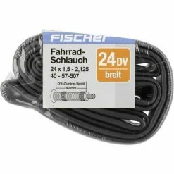 FISCHER FAHRRAD 85128 Chambre à Air 24 Pouces Valve Dunlop (DV) - Noir -chariot de jardin Soldes 2024 14886999 4