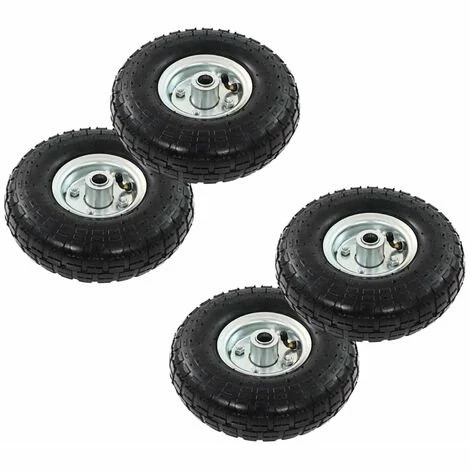 VidaXL Roue De Diable 4 Pcs Caoutchouc 4.10/3.50-4 (260 X 83 Mm) 1 VidaXL Roue De Diable 4 Pcs Caoutchouc 4.10/3.50-4 (260 X 83 Mm)