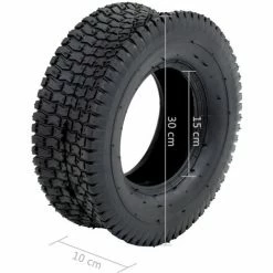VidaXL Pneu De Brouette 13x5.00-6 4PR Caoutchouc - Noir -chariot de jardin Soldes 2024 15861340 5