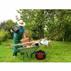 ECD GERMANY 4x 15" Roue De Brouette Pneumatique 4.80 / 4.00-8 Axe Inclus Ø 390 Mm Gonflable -chariot de jardin Soldes 2024 16031930 5