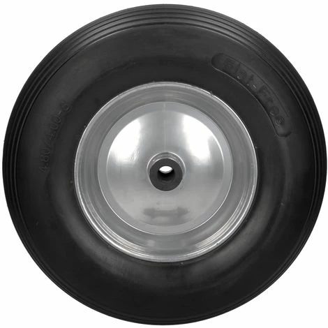ECD GERMANY 4x 15" Roue Brouette PU Caoutchouc Plein Increvable 4.80 4.00-8 Ø 390mm Avec Axe 3 ECD GERMANY 4x 15" Roue Brouette PU Caoutchouc Plein Increvable 4.80 4.00-8 Ø 390mm Avec Axe – Image 3