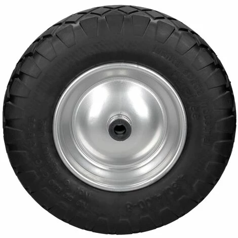 ECD GERMANY 2x 15" Roue Brouette PU 4.80 4.00-8 Pleine En Gomme Solide Ø 390 Mm Avec Axe 3 ECD GERMANY 2x 15" Roue Brouette PU 4.80 4.00-8 Pleine En Gomme Solide Ø 390 Mm Avec Axe – Image 3