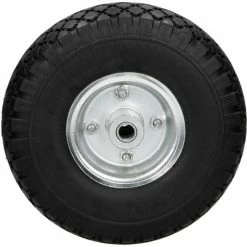 ECD GERMANY 4x 10" Roue De Brouette PU 3.00-4 Ø 260mm Caoutchouc Solide Roulement à Billes -chariot de jardin Soldes 2024 16032177 3