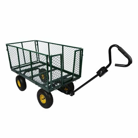 WILTEC Chariot Transport XXL 550kg Pliable Bâche Amovible Pneus Robustes Grille De Rangement Diable Jardin 1 WILTEC Chariot Transport XXL 550kg Pliable Bâche Amovible Pneus Robustes Grille De Rangement Diable Jardin