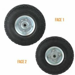 Roue Increvable Pour Chariot 26 X 8.5 Cm, Axe 16 Mm - Noir - Linxor - Noir -chariot de jardin Soldes 2024 16294285 3