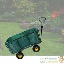 LE POISSON QUI JARDINE.FR Chariot à Main 550 Kg Pour Le Jardin Ou Autres Transports