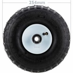 PrimeMatik - Roue De Brouette Pneumatique 136 Kg 10x3,5" 254x89 Mm Pour Charettes Chariots Et Plates-formes De Transport -chariot de jardin Soldes 2024 17320021 3