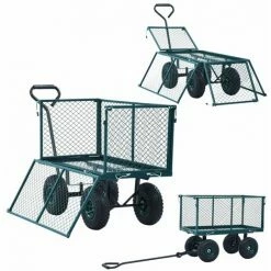VidaXL Chariot à Main De Jardin Vert 350 Kg -chariot de jardin Soldes 2024 17375347 3