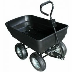 Remorque, Chariot De Jardin Avec Benne Basculante - 120 L - Noir - Linxor - Noir