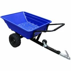 T-MECH Remorque ATV Chariot Jardin Chargement Puissant Tracteur Roues Tout-Terrain Ferme 295kg - Bleu -chariot de jardin Soldes 2024 17910147 3