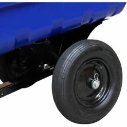 T-MECH Remorque ATV Jardin Transportation Inclinable Quad Ferme Puissant Tracteur Chargement Utilité Chariot Roues Pneumatiques - Bleu -chariot de jardin Soldes 2024 17910148 5