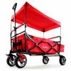 Chariot Fuxtec City Cruiser Rouge Family Fux - Transport Pliable 75 Kg Charge
