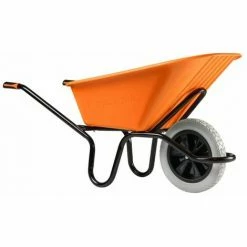 Brouette Crusader Bâtiment Roue Increvable HAEMMERLIN - 305210101-- - Orange