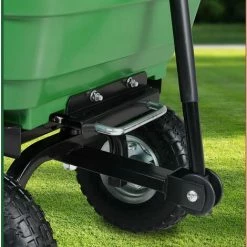 GARDEBRUK Chariot De Jardin à Main 75L Vert Avec Benne Basculante Remorque 4 Pneus Max 300 Kg Jardinage -chariot de jardin Soldes 2024 18476714 5