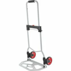BETTER MAISON Chariot De Transport Diable Pliant, Charge 68kg - Argenté -chariot de jardin Soldes 2024 19841431 4