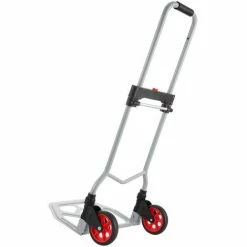 BETTER MAISON Chariot De Transport Diable Pliant, Charge 68kg - Argenté -chariot de jardin Soldes 2024 19841431 5