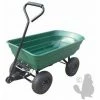 G�N�RIQUE Chariot Benne De Jardin à 4 Roues à Tirer