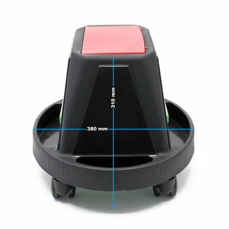 WILTEC Siège De Jardin Sur Larges Roues Charge 150kg Max. Chariot Coulissant Jardinage Repose-genoux Outil 4 WILTEC Siège De Jardin Sur Larges Roues Charge 150kg Max. Chariot Coulissant Jardinage Repose-genoux Outil â Image 4