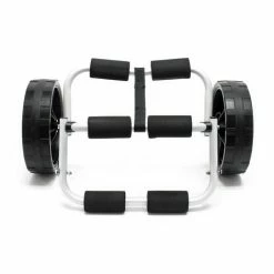 WILTEC Chariot De Transport Alu Pliable 45kg Kayak Canoë Avec Roues PU & Sangles En Nylon Fixation Sécurité -chariot de jardin Soldes 2024 23349595 3