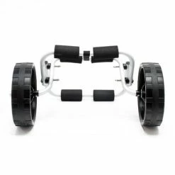 WILTEC Chariot De Transport Alu Pliable 45kg Kayak Canoë Avec Roues PU & Sangles En Nylon Fixation Sécurité -chariot de jardin Soldes 2024 23349595 4