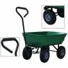 Topdeal Chariot à Main De Jardin 300 Kg 75 L Vert
