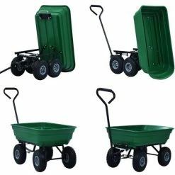 Topdeal Chariot à Main De Jardin 300 Kg 75 L Vert 7 Topdeal Chariot à Main De Jardin 300 Kg 75 L Vert -chariot de jardin Soldes 2024 23755860 3