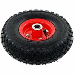 YOUTHUP Roue De Diable 2 Pcs Caoutchouc 3.00-4 (260 X 85 Mm) - Noir -chariot de jardin Soldes 2024 24520542 3