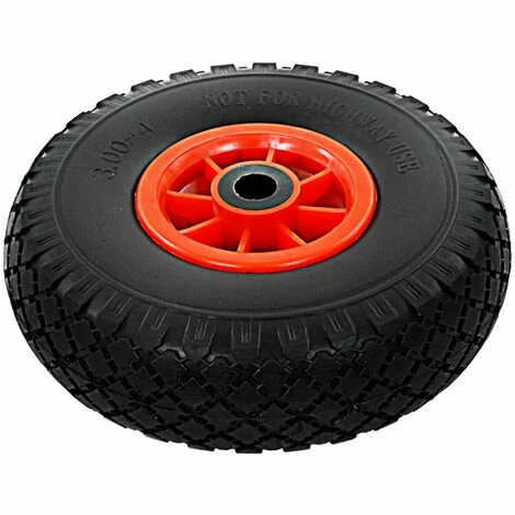 Hommoo Roue De Diable 2 Pcs PU Solide 3.00-4 (260 X 85 Mm) HDV04984 4 Hommoo Roue De Diable 2 Pcs PU Solide 3.00-4 (260 X 85 Mm) HDV04984 – Image 4