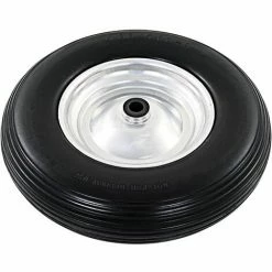 Hommoo Roue De Brouette Avec Axe 2 Pcs PU Solide 4.00-8 390 Mm HDV04992 -chariot de jardin Soldes 2024 24998586 4