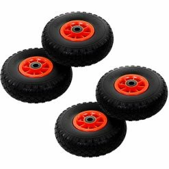 TRUE DEAL Roue De Diable 4 Pcs PU Solide 3.00-4 (260 X 85 Mm)